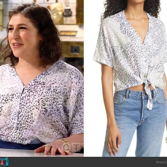 NWT Rails Thea Linen Cropped Blouse Sz L - Picture 7 of 7